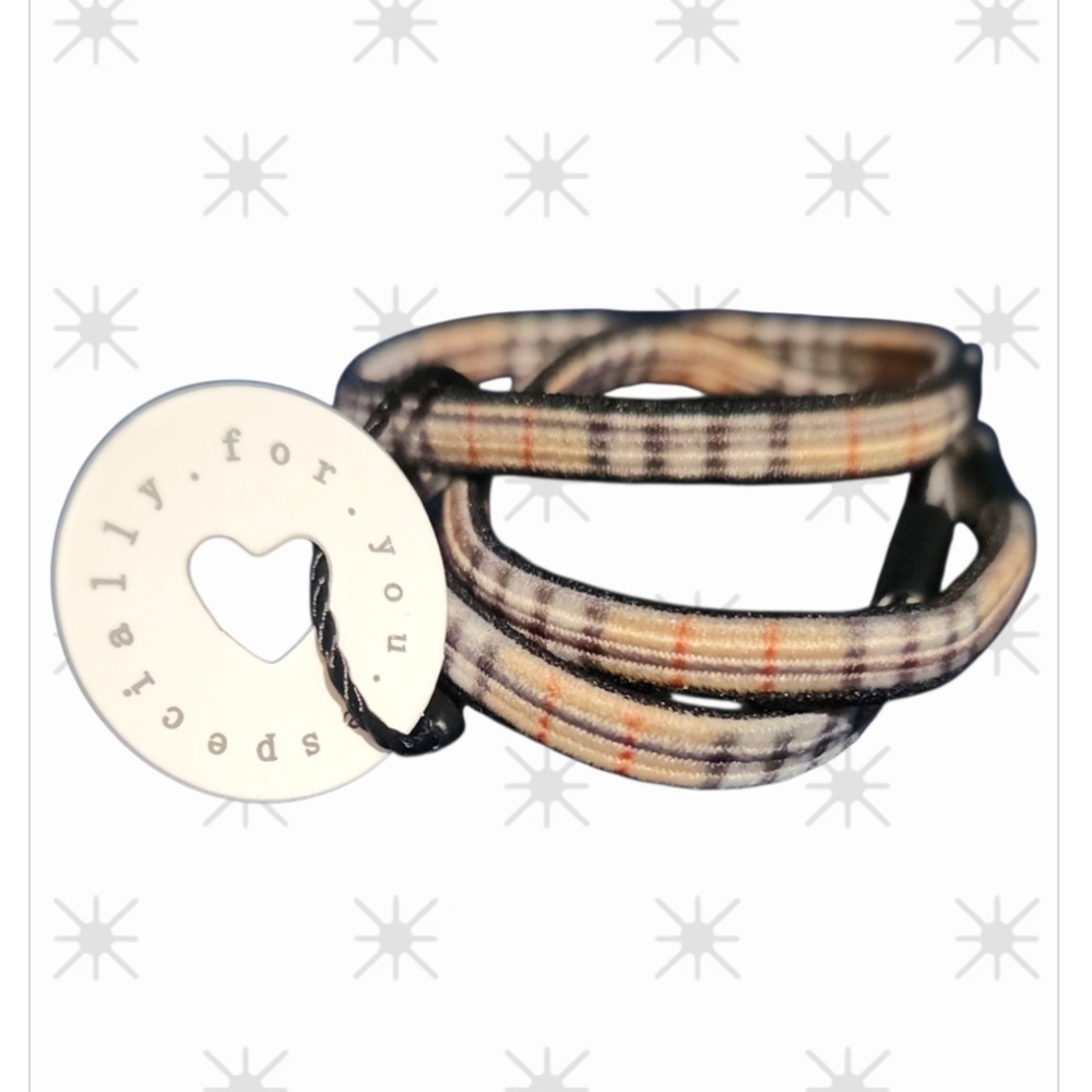Luxury Inspired Plaid Hair ties 3pk